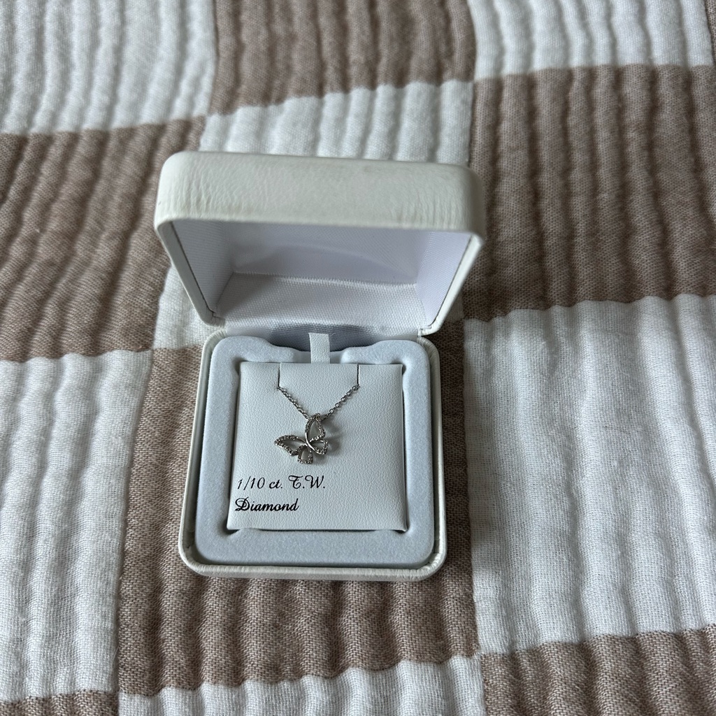 Diamond Supply Co Silver Necklace With Diamond Pendant